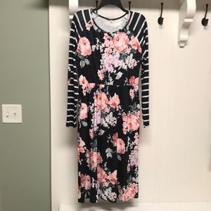 Black Floral Dress